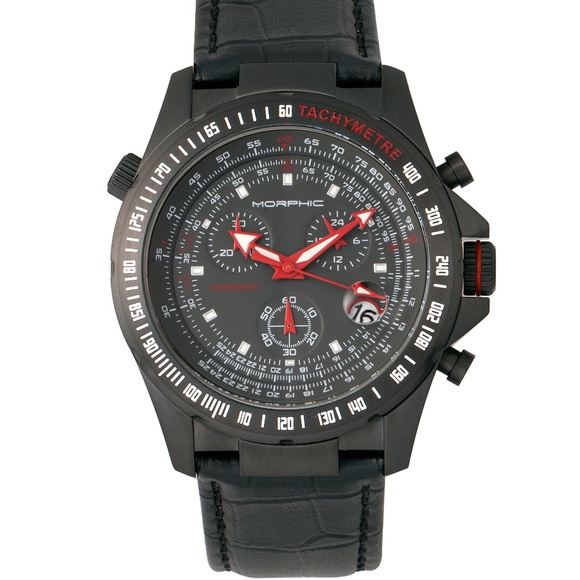 NWT All Black Full-Function Chronograph Watch
